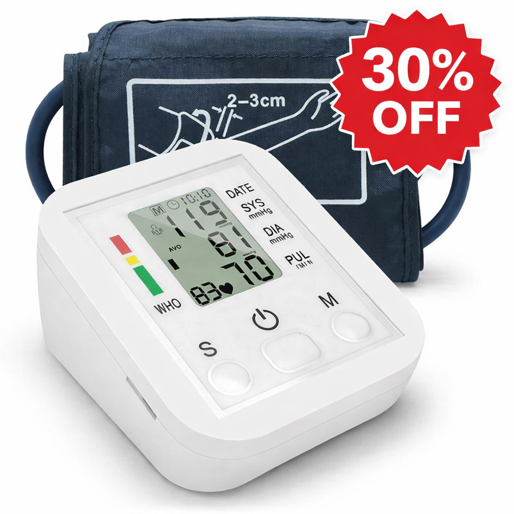 Electronic Arm Blood Pressure Monitor with Voice Broadcast – Digital Sphygmomanometer