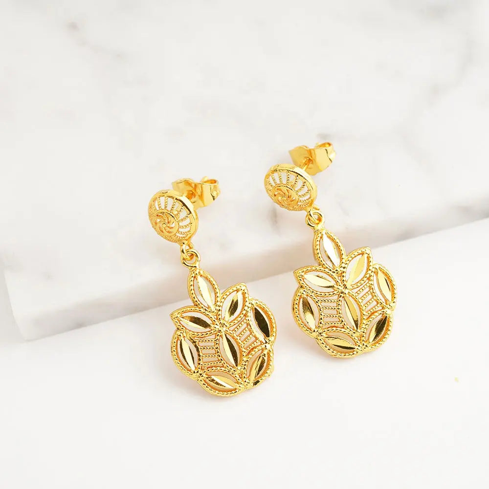 Imported Gold Plated Jewelry Set for girls Necklace & Earrings