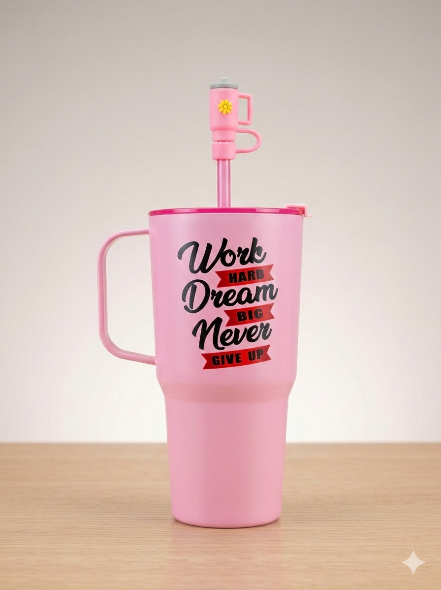 Sip & Drink Kids Tumbler with Straw & Handle