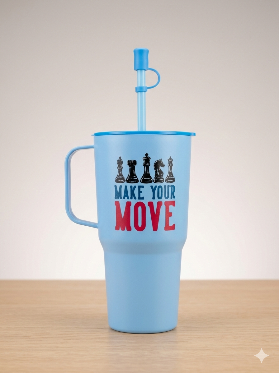 Sip & Drink Kids Tumbler with Straw & Handle