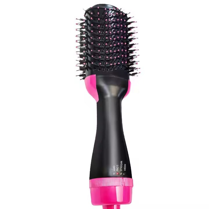 Electric Styling One-step Hair Dryer Brush With Hot air Straightener Comb 2-in-1 for Women