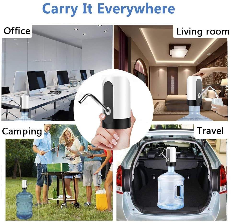 Imported USB Rechargeable Automatic Water Dispenser Pump with One-Touch Button