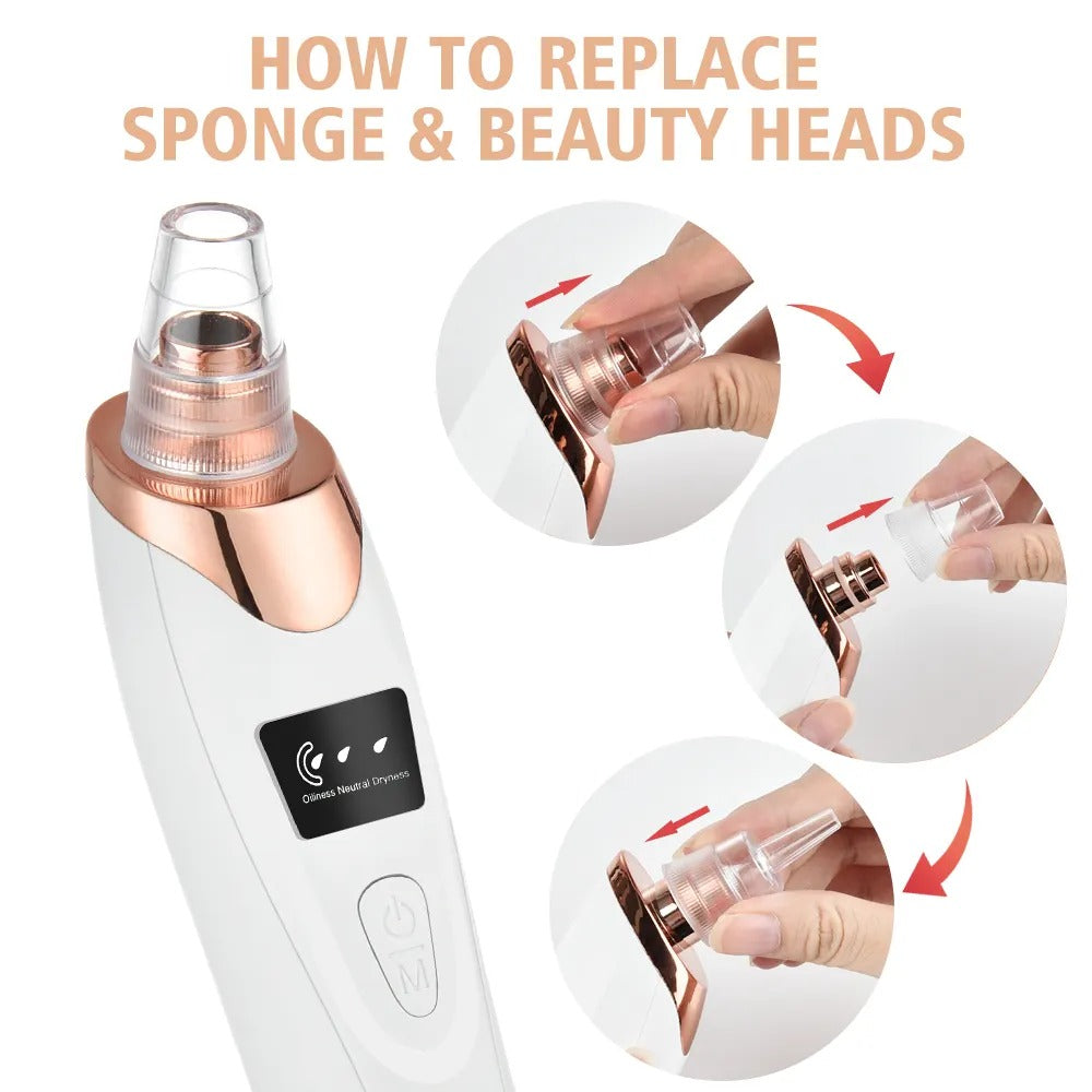 5-in-1 Electric Blackhead Remover Vacuum for Facial Pore Cleaner