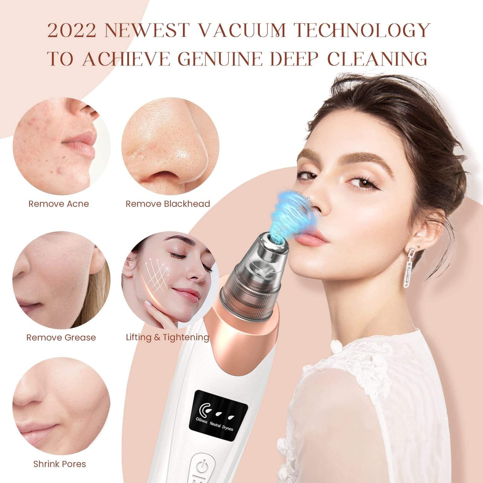 5-in-1 Electric Blackhead Remover Vacuum for Facial Pore Cleaner