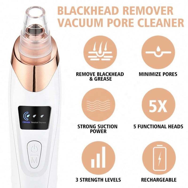 5-in-1 Electric Blackhead Remover Vacuum for Facial Pore Cleaner