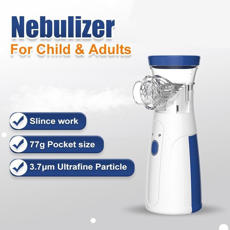 Portable Mesh Inhaler Machine for Kids & Adults USB Rechargeable Asthma Inhaler