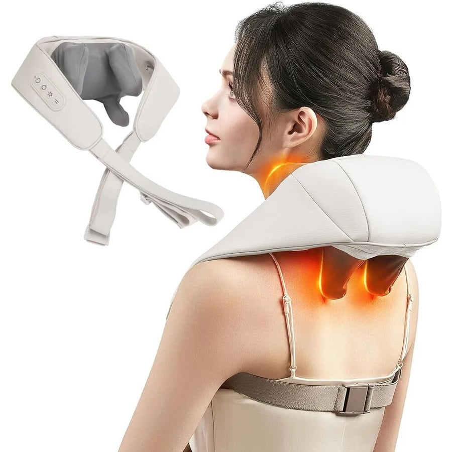 Cervical Spine & Trapezius Electric Neck Massager with Heat Compression