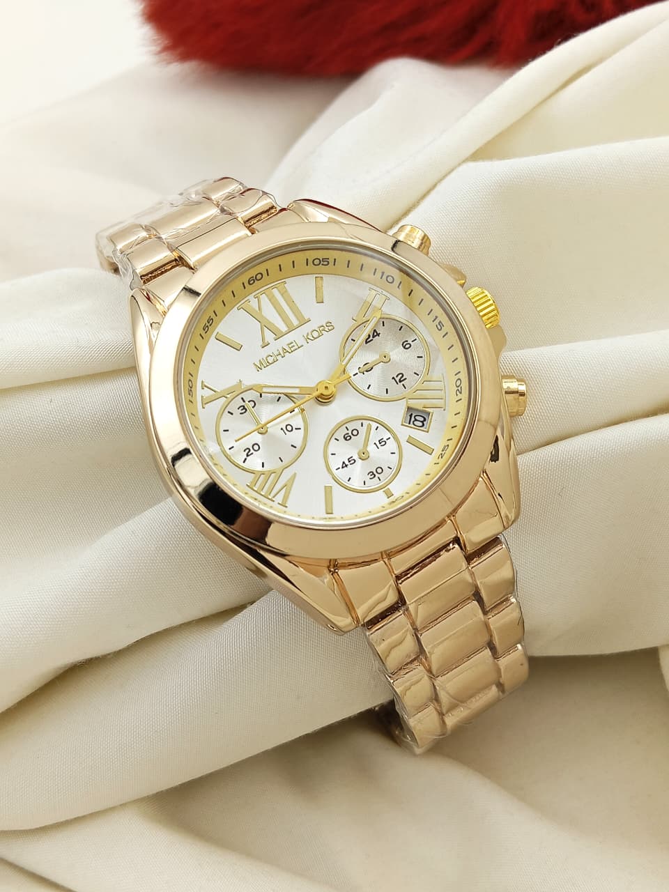 Michael Kors Style Two-Tone Gold & Silver Chronograph Watch for Women