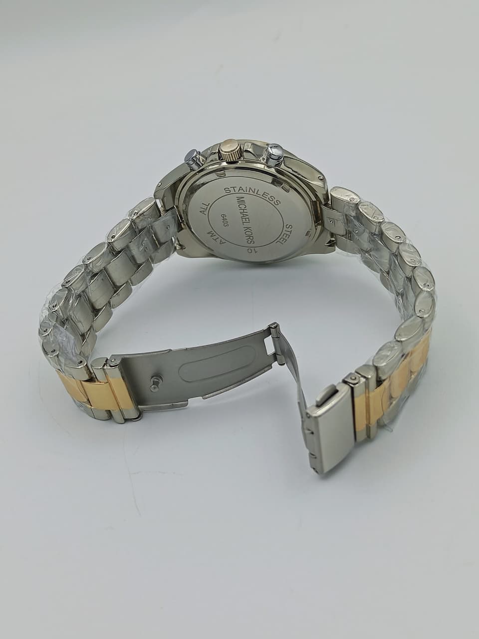 Michael Kors Style Two-Tone Gold & Silver Chronograph Watch for Women