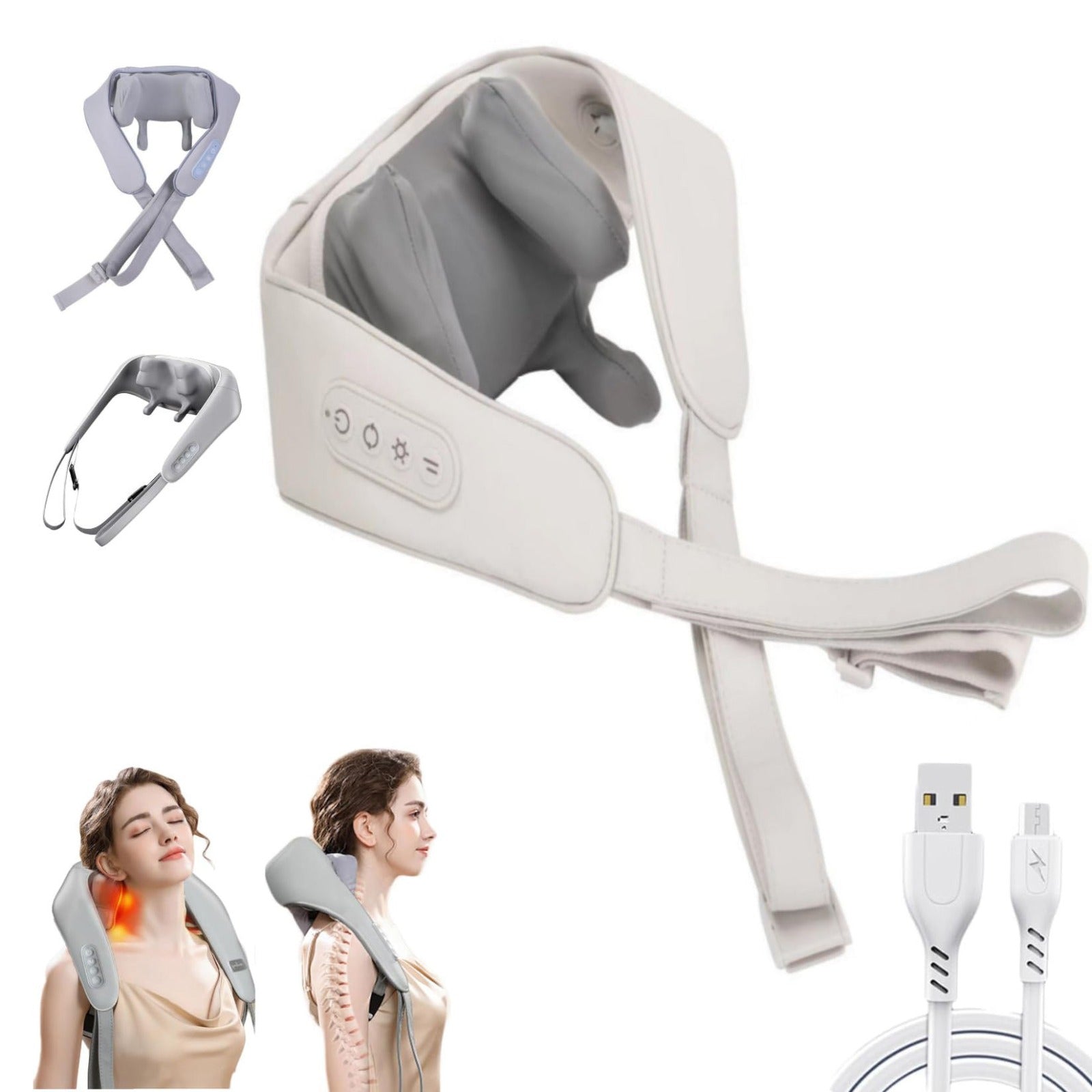 Cervical Spine & Trapezius Electric Neck Massager with Heat Compression